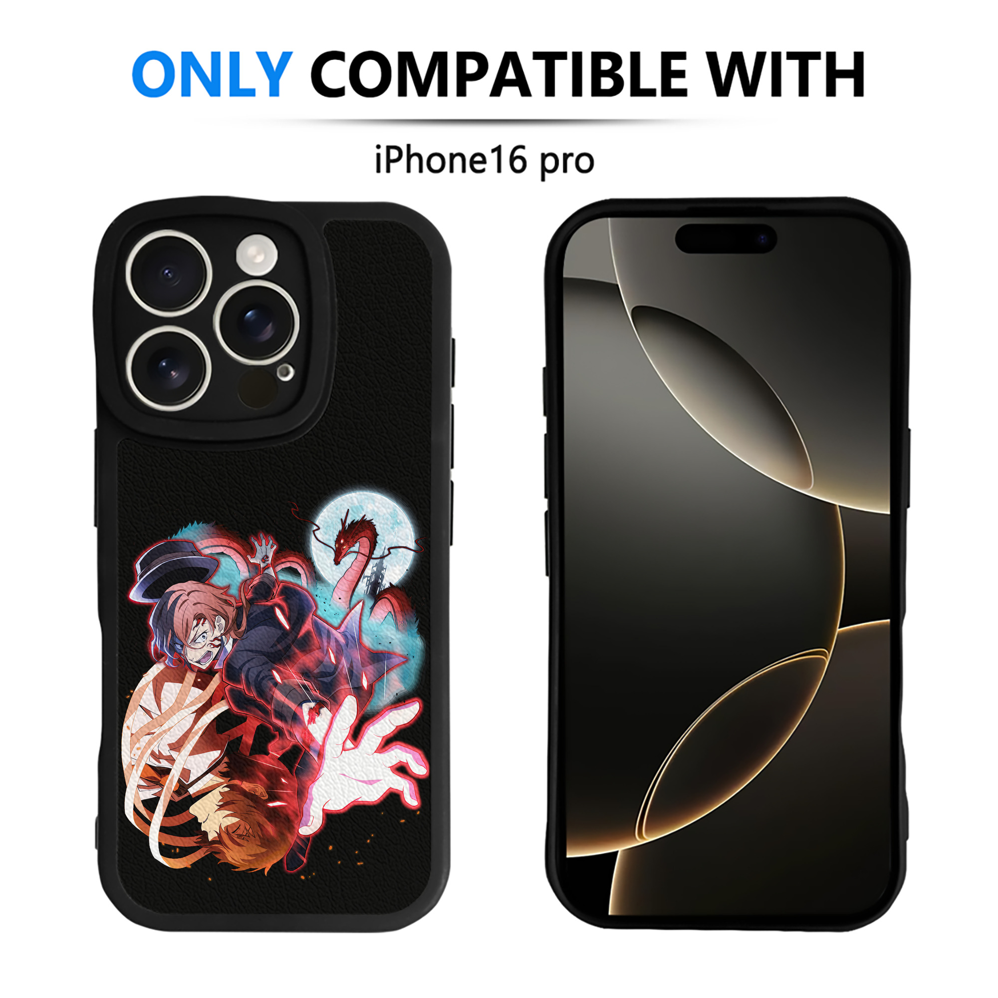 （画像用） 文豪ストレイドッグス Bungo Stray Dogs 【iPhone 16シリーズ対応】シリコンスマホケース（レザー調） 材質：シリコン